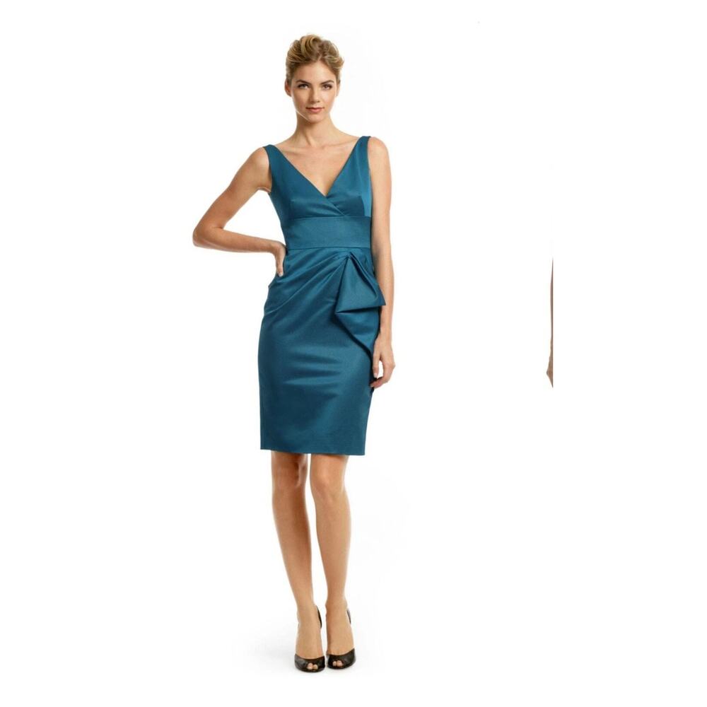 NWT Lela Rose Peacock Ruffle Dress Size 6